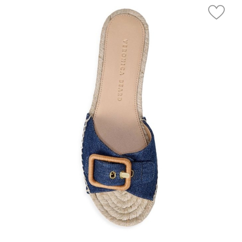 NEW! Veronica Beard Apa Denim Espadrille Sandals 11